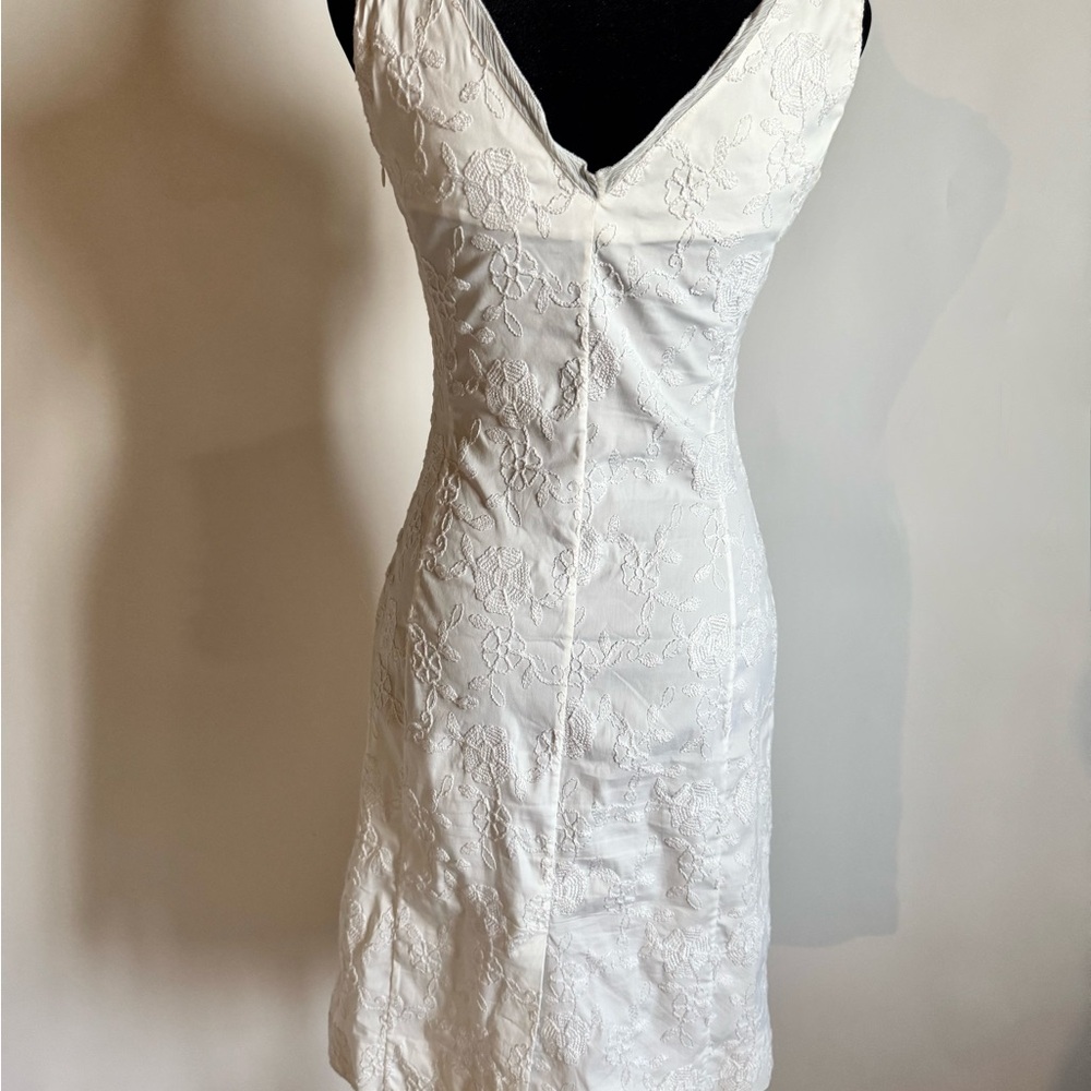 Piazza Sempione White Dress Size 40 - Picture 7 of 9